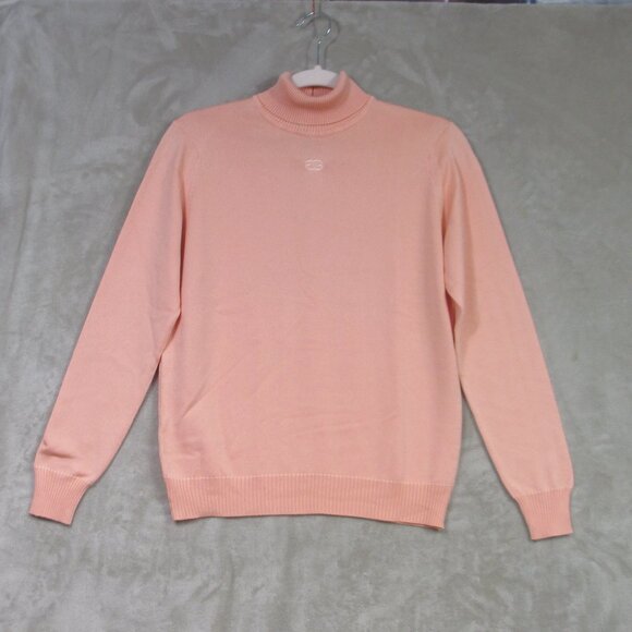 Vintage Givenchy Sport Knit Sweater Turtleneck Peach Women’s Size 38 Medium - Picture 1 of 9